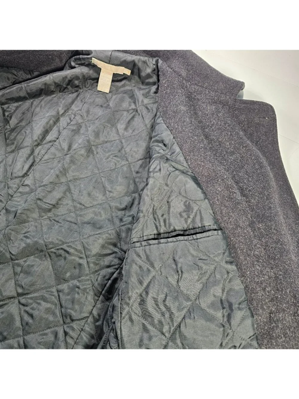 J. Crew Wool Blend Peacoat Thinsulate Lining Women's Size M Dark Charcoal Gray - Picture 9 of 10